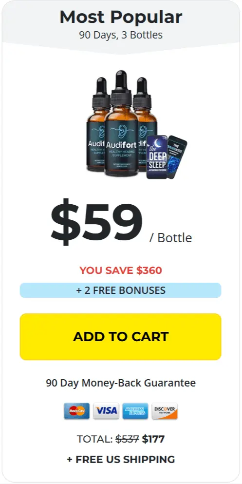 audifort Price 3 Bottles